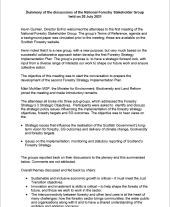 National Stakeholder Group summary of discussions - 28 July 2021